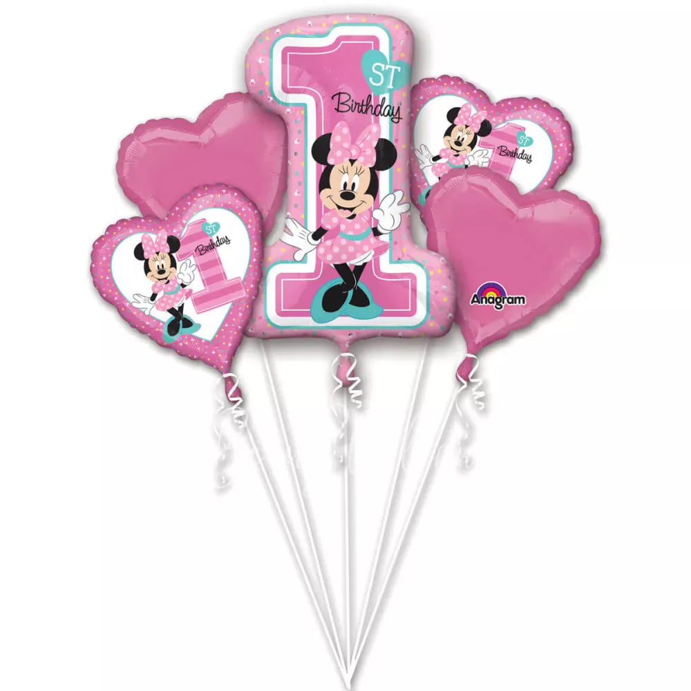 باقة بالونات عيد الميلاد الأول لميني ماوس
