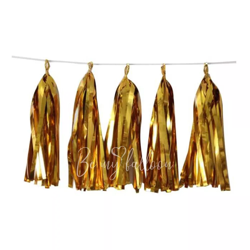 Foil gold Tassel garland 