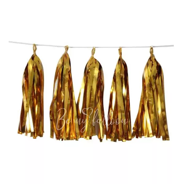 Foil gold Tassel garland 