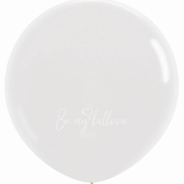 36" Helium crystal transparent 390 plain balloon
